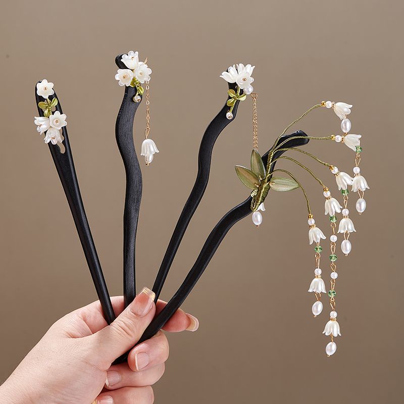 Florist Supplies - Ahşap çiçek saç tokası Vintage Convallaria