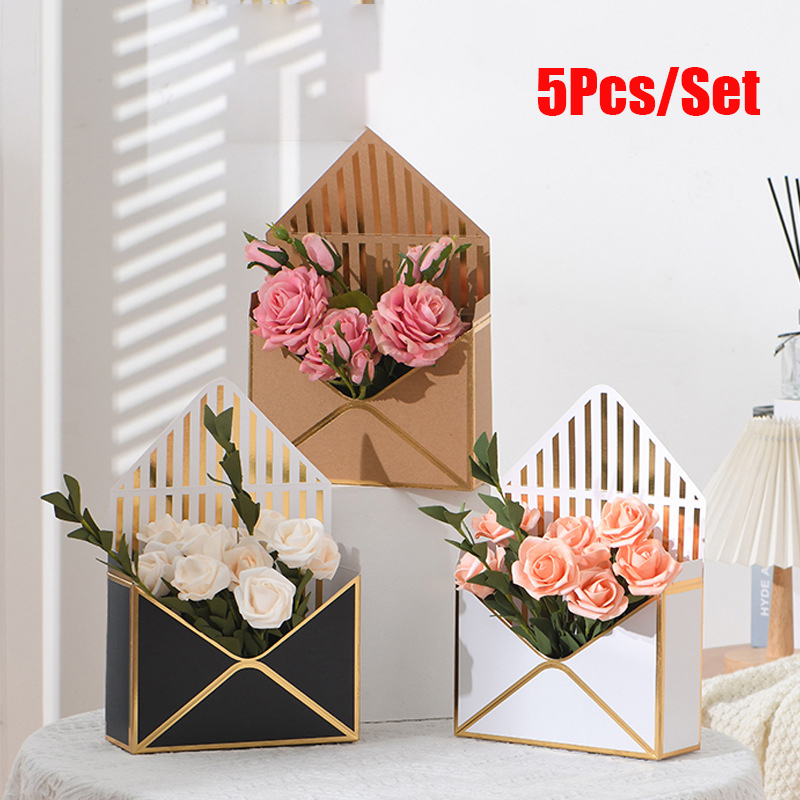 Florist Supply House - 5 adet yaratıcı zarf çiçek kutuları