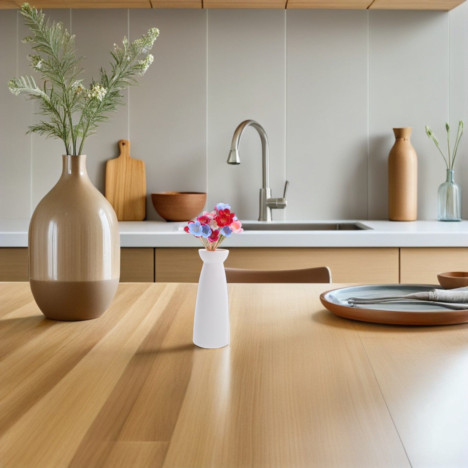 100 Adet Zarif Çiçekli Meyve K - Floral Picks Wood incelemesi ve fiyatı