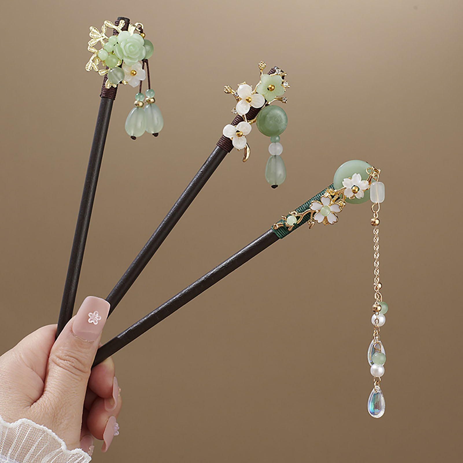 Çin tarzı çiçek püskül saç tok - Florist Supplies incelemesi ve fiyatı