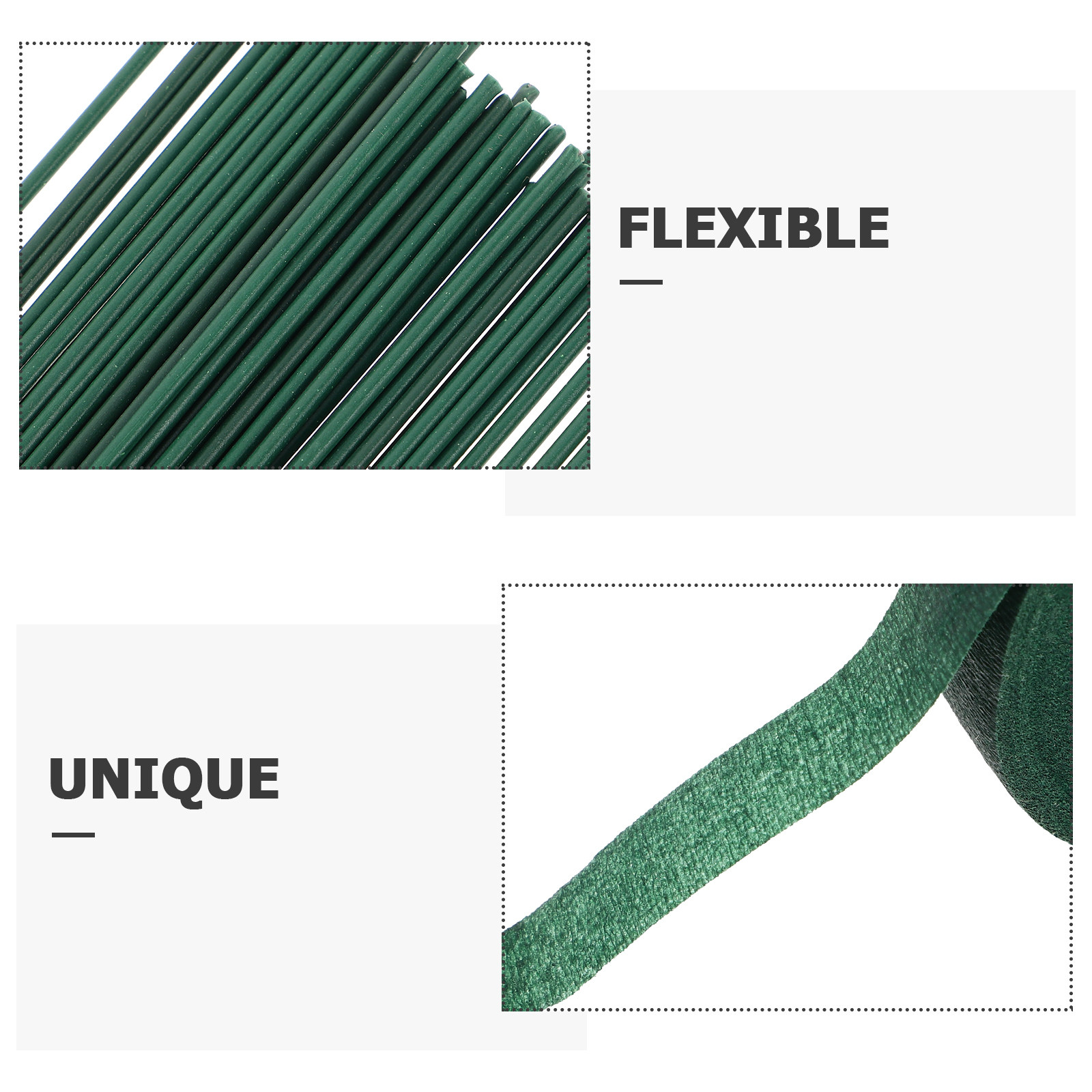 1 takım çiçekçi bandı yeşil ve - Wire Stem Florist incelemesi ve fiyatı
