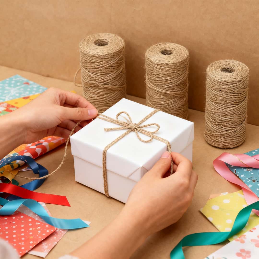 Doğal Vintage Halat Jüt Şerit  - Twine Jute Natural incelemesi ve fiyatı