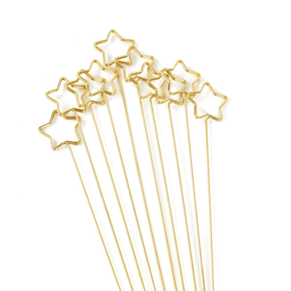 Altın Metal Çiçek İşareti Tutu - Floral Picks Wood incelemesi ve fiyatı