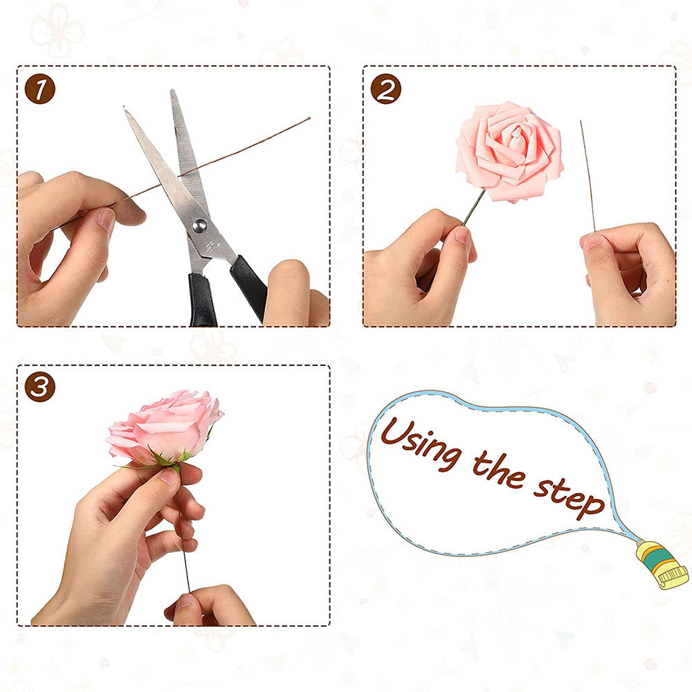50 adet/grup 26 #   0.45mm Çiç - Wire Stem Florist incelemesi ve fiyatı