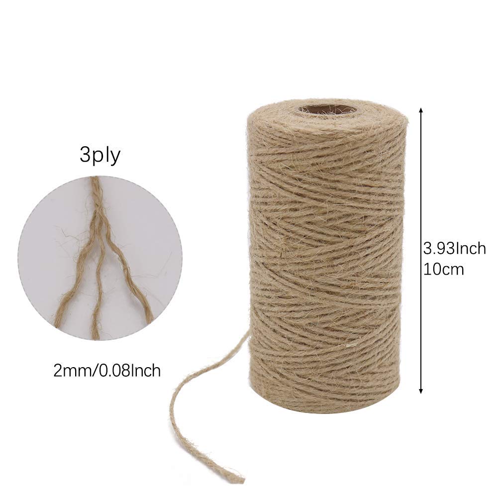 2 Adet X 333 Feet 2Mm 3 Katlı  - Twine Jute Natural incelemesi ve fiyatı