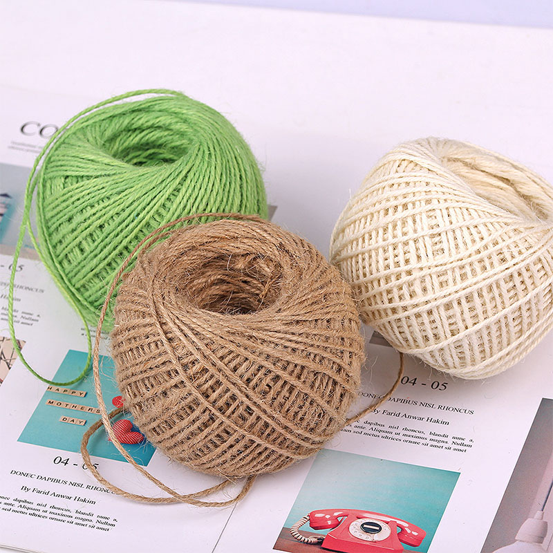 DIY Doğal 2mm 50M/Rulo Renkli  - Twine Jute Natural incelemesi ve fiyatı
