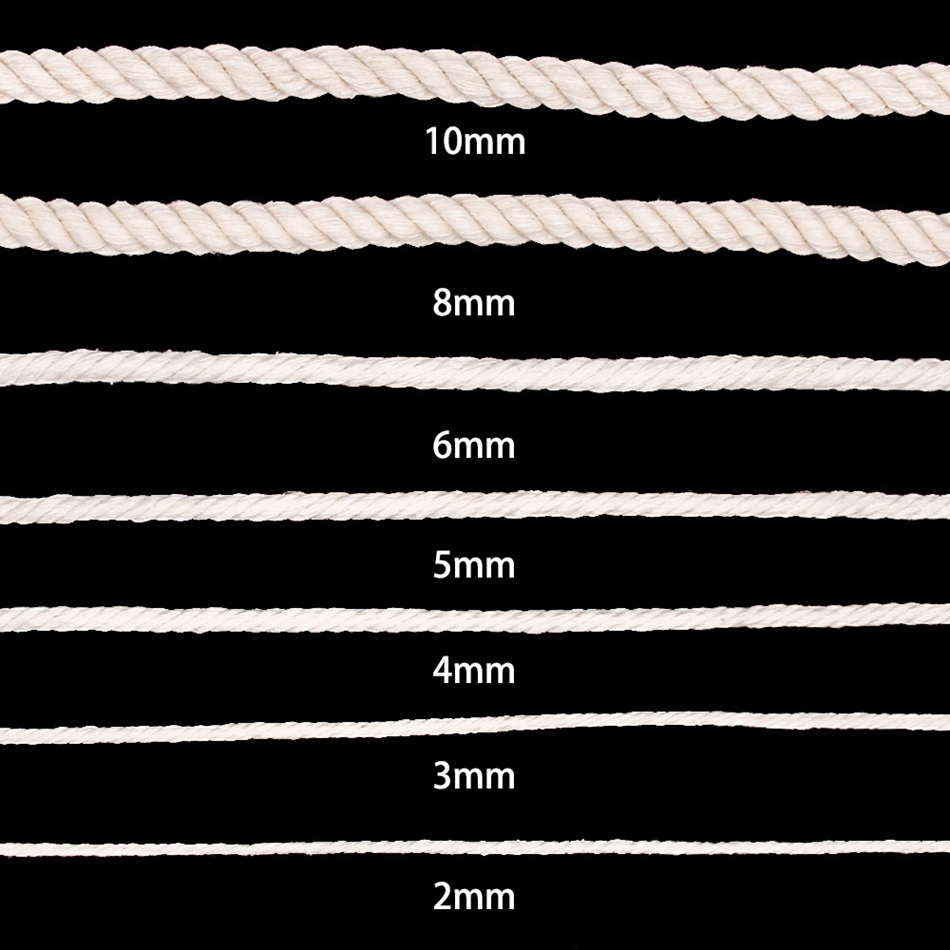 1mm-10mm % 100% Pamuk Makrome  - Twine Jute Natural incelemesi ve fiyatı