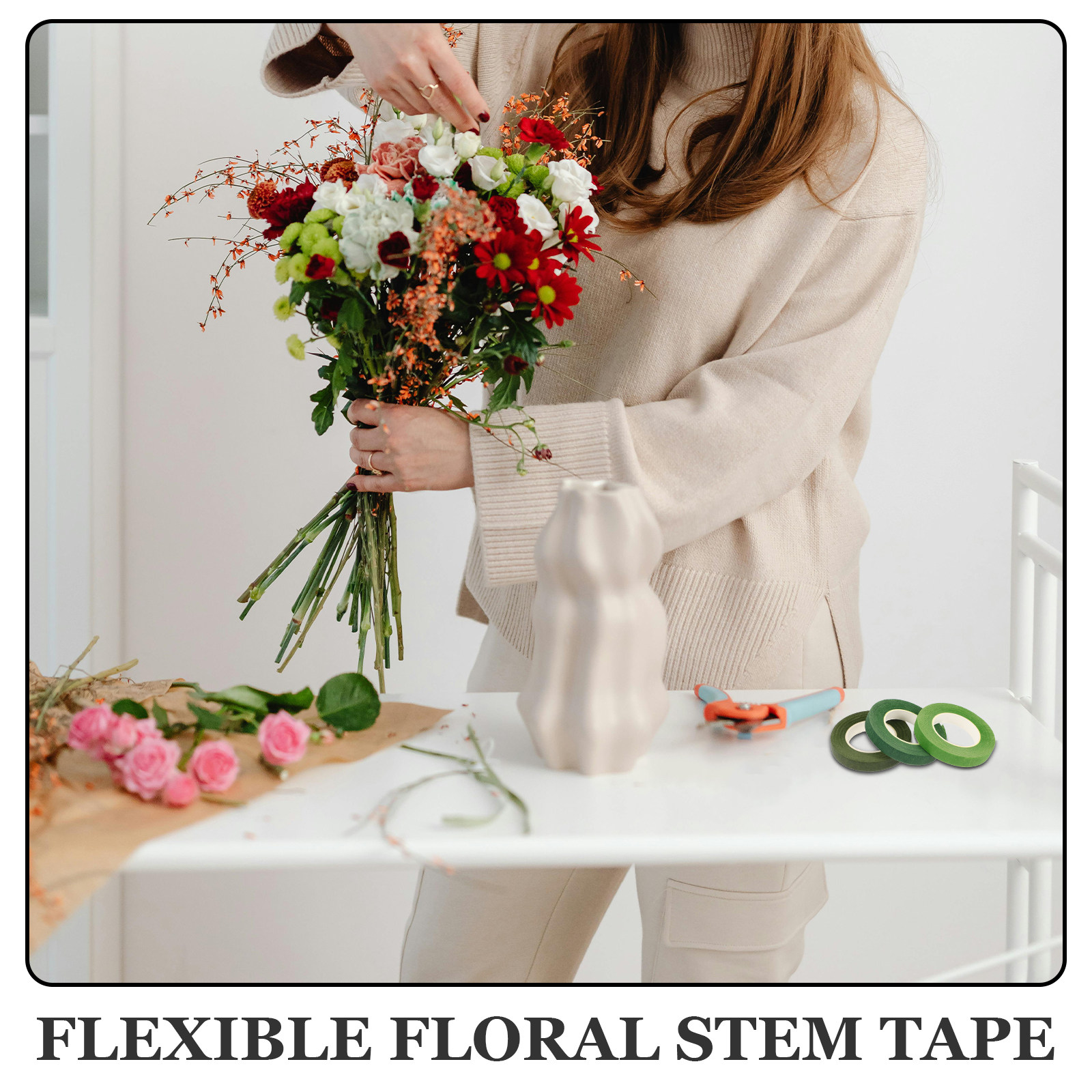 1 Set Çiçek Sapı Bant ve Tel K - Wire Stem Florist incelemesi ve fiyatı
