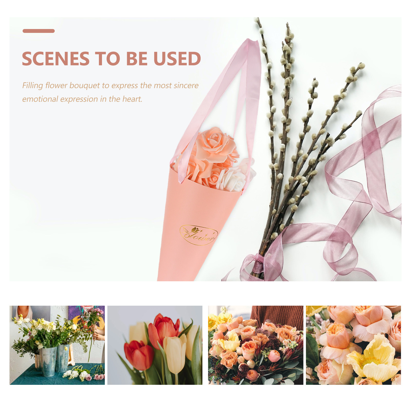 6 adet çiçek buketi çanta şık  - Florist Supply Shop incelemesi ve fiyatı