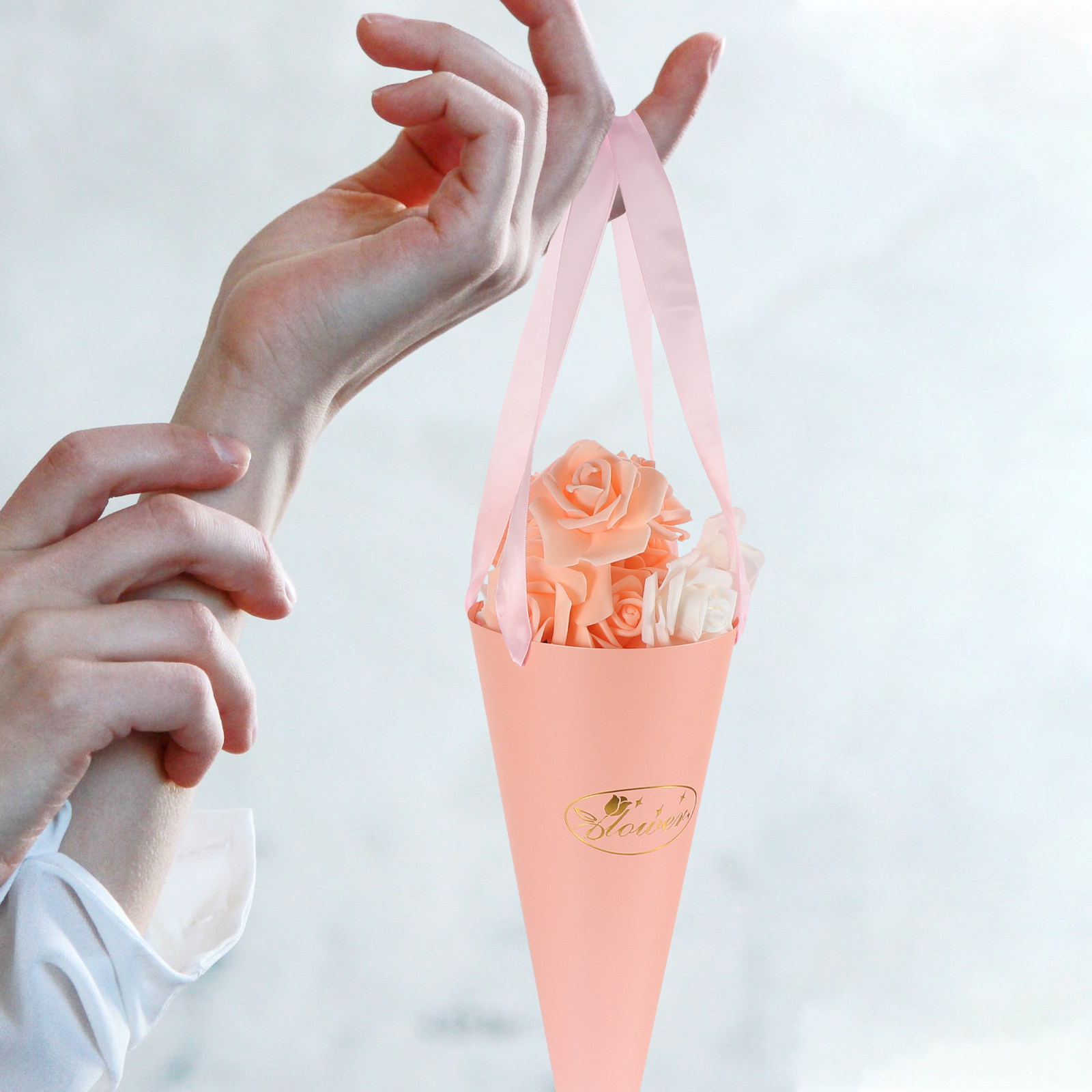 6 adet çiçek buketi çanta şık  - Florist Supply Shop incelemesi ve fiyatı